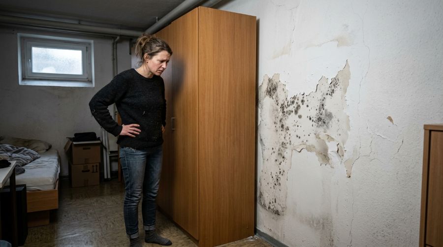 Schimmel an der Wand