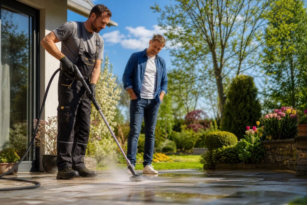 Dampfstrahlen Garten Fehler vermeiden
