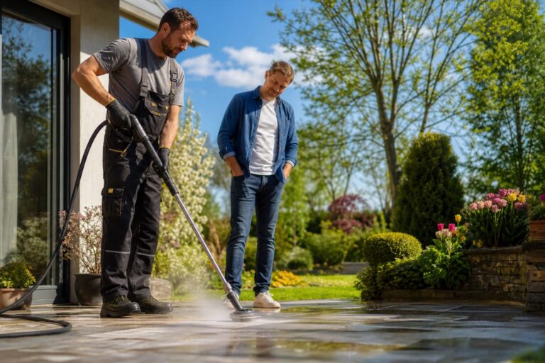 Dampfstrahlen Garten Fehler vermeiden