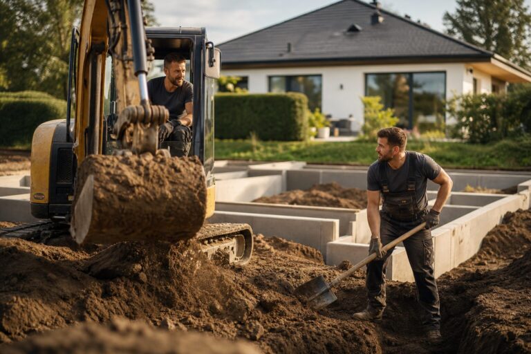 Erdarbeiten Kosten beim Hausbau