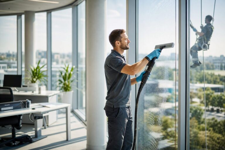 Fensterreinigung Intervall im Gewerbe