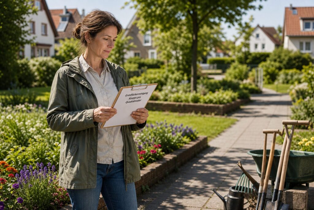 Grünflächenreinigung Kosten pro Quadratmeter